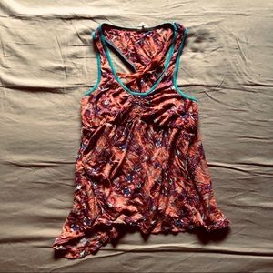 Free people boho paisley design summer top